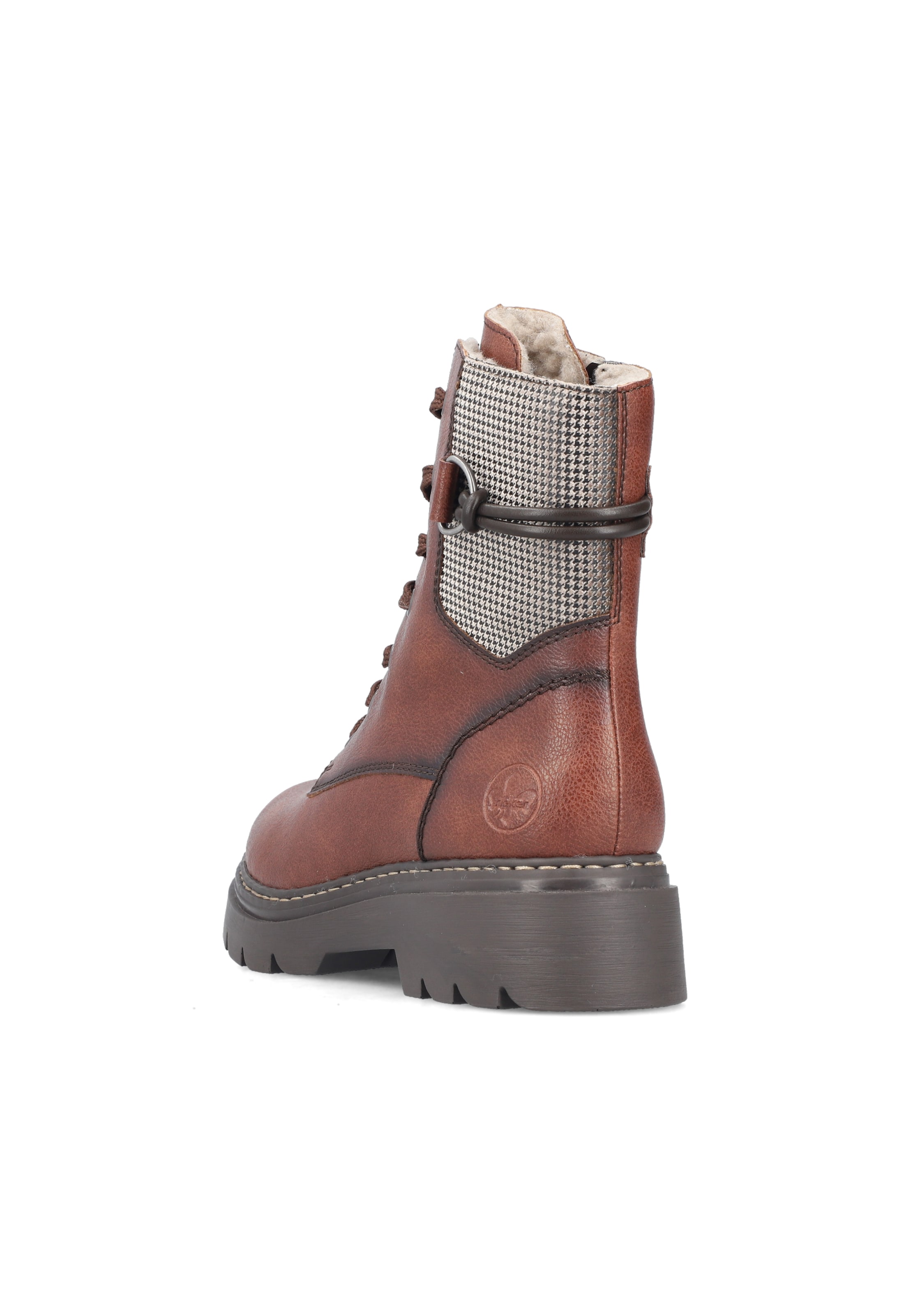 Rieker - Botines con cordones en marrón