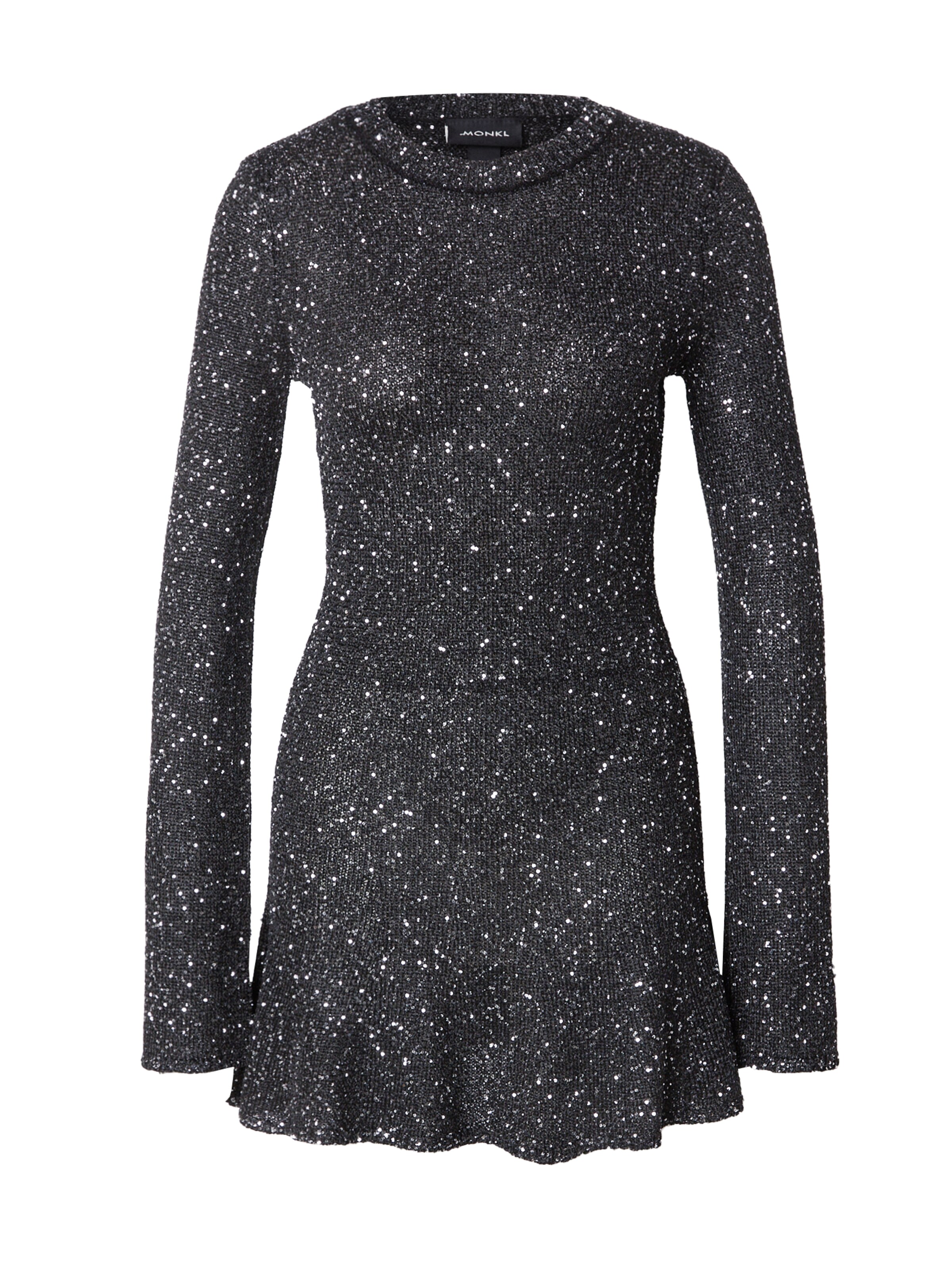 Monki Kötött ruhák - fekete: elől