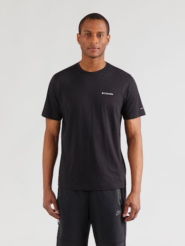 Tricou funcțional 'Thistletown Hills™' de la COLUMBIA pe negru: față