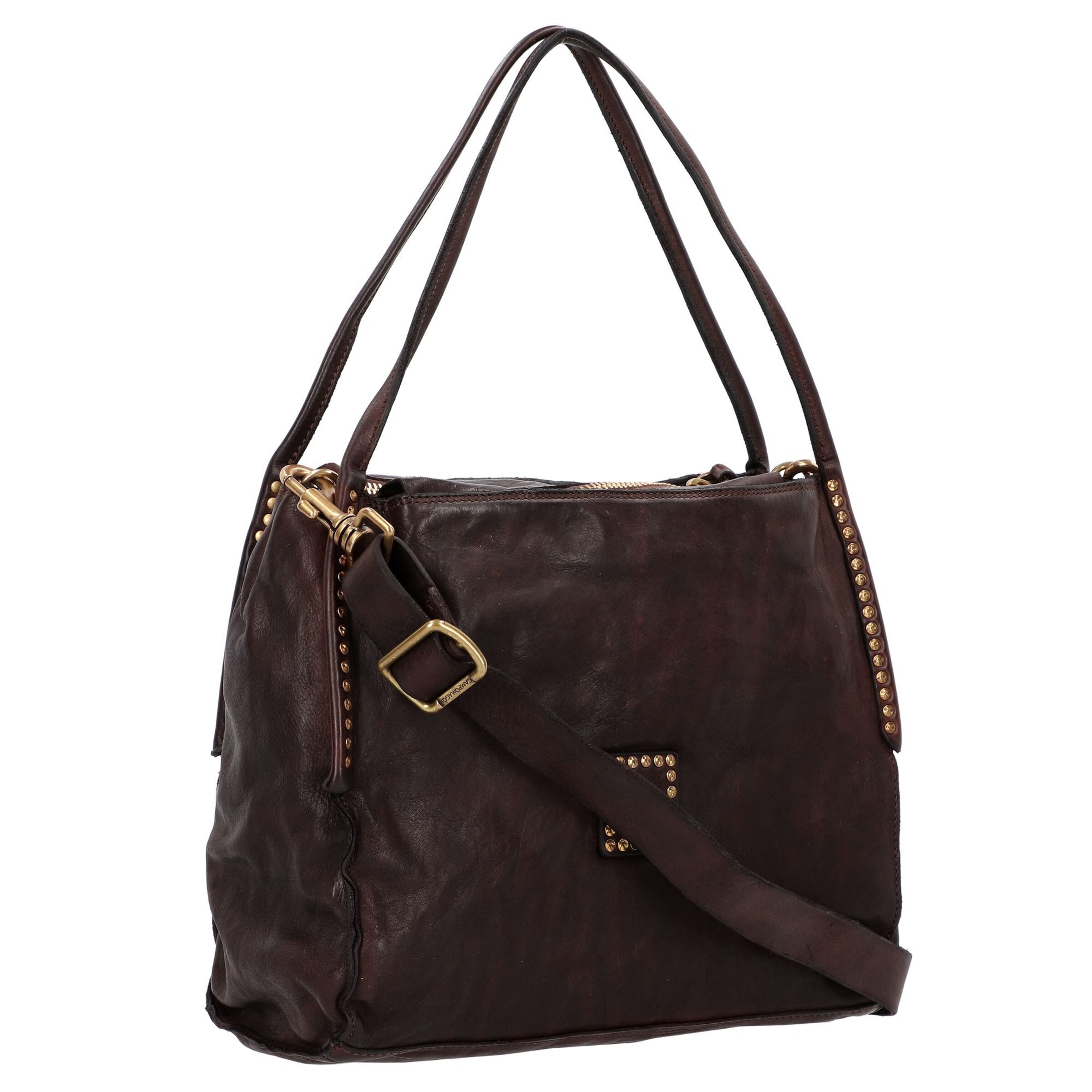 Campomaggi Schoudertas 'Viola' in Bruin