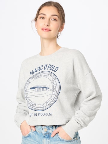 Marc O'Polo Sweatshirt in Grey: front