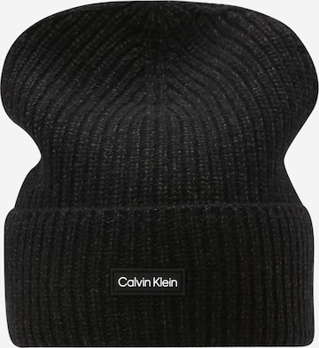 Calvin Klein Beanie 'Daddy' in Black: front