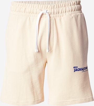 JACK & JONES Обычный Штаны 'JPSTGORDON' в Белый: спереди