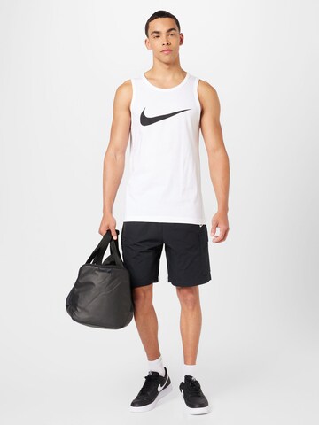 balts Nike Sportswear T-Krekls 'ICON SWOOSH'