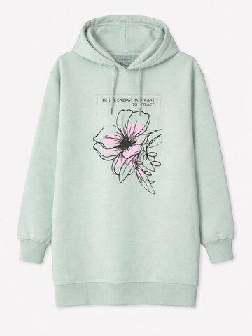 LEAFLETIC Kleid 'Leafletic Women’s Lounge Hoodie Jacket'‌‌‌‌‌‌‌‌ in Grün: Vorderseite