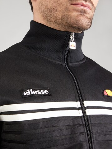 ELLESSE Zip-Up Hoodie 'Vicenza' in Black