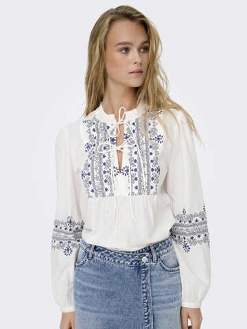 ONLY Bluse 'ONLDeline' i hvid