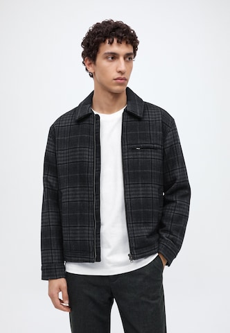 Geacă de primăvară-toamnă de la Abercrombie & Fitch pe negru: față