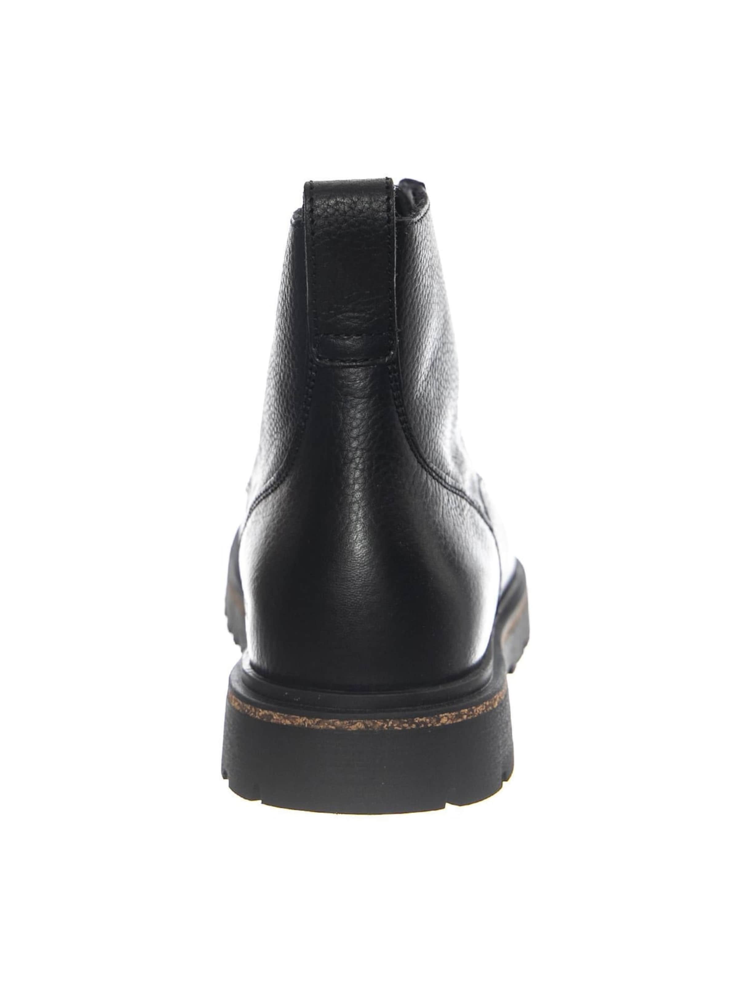 BIRKENSTOCK Kozaki 'Highwood Lace Mid N Black, Natural Leather' w kolorze czarny