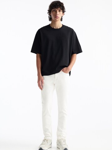 Regular Jean Pull&Bear en blanc