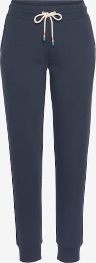 LASCANA Pantalon en bleu nuit / jaune / vert / rose, Vue avec produit