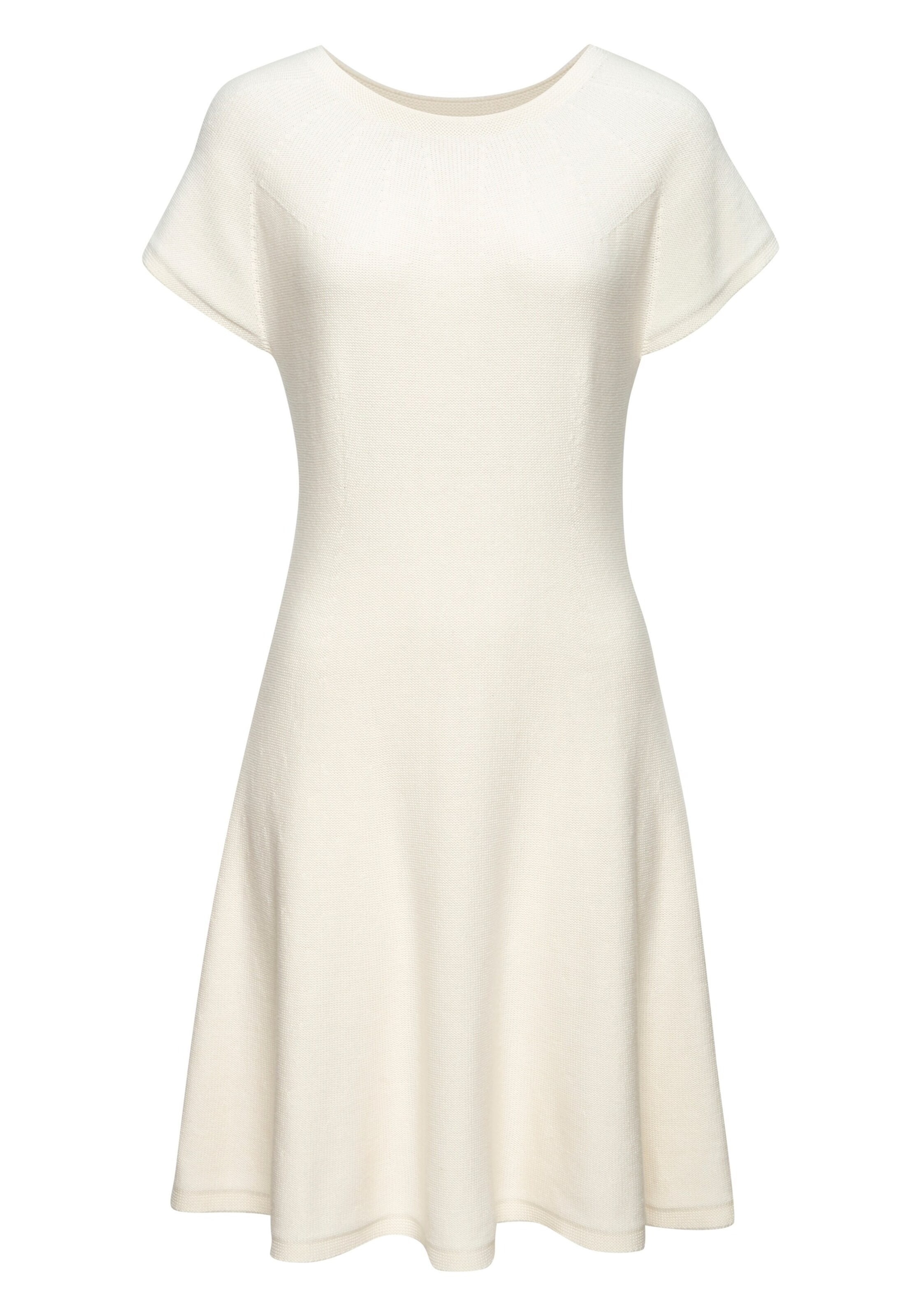 Robes en maille LASCANA en beige : devant