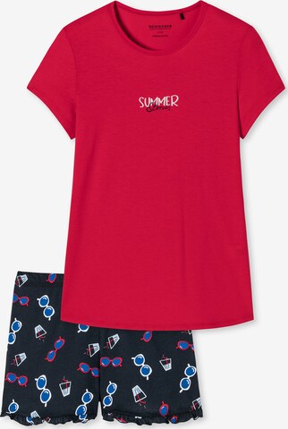 SCHIESSER Pyjama in Rot: predná strana