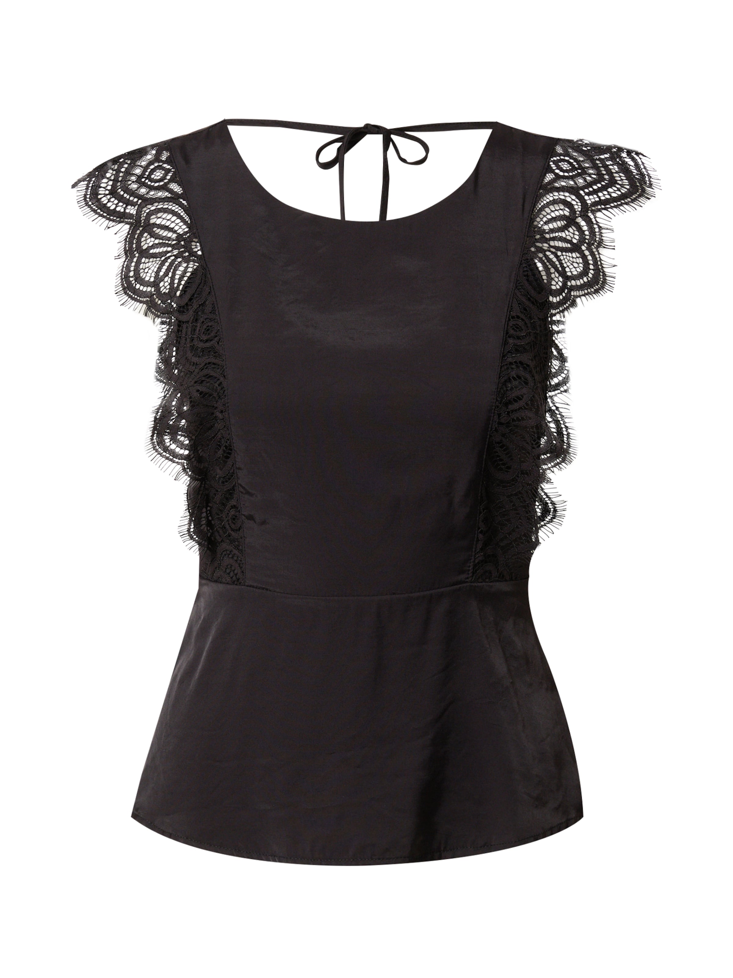 melns ABOUT YOU T-Krekls 'Pearl': no priekšpuses