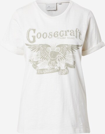 T-shirt 'Desert wings' Goosecraft en blanc : devant