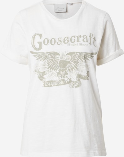 Goosecraft T-shirt 'Desert wings' en greige / blanc, Vue avec produit