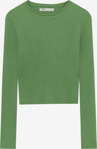 Pull&Bear Trui in Groen: voorkant