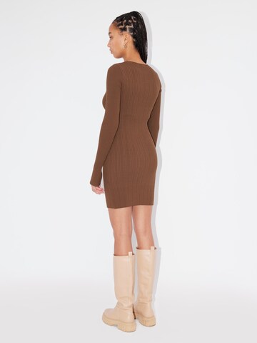 LeGer by Lena Gercke Knitted dress 'Swantje' in Brown