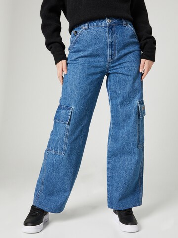 VIERVIER Wide leg Jeans 'Bianca' i blå: framsida