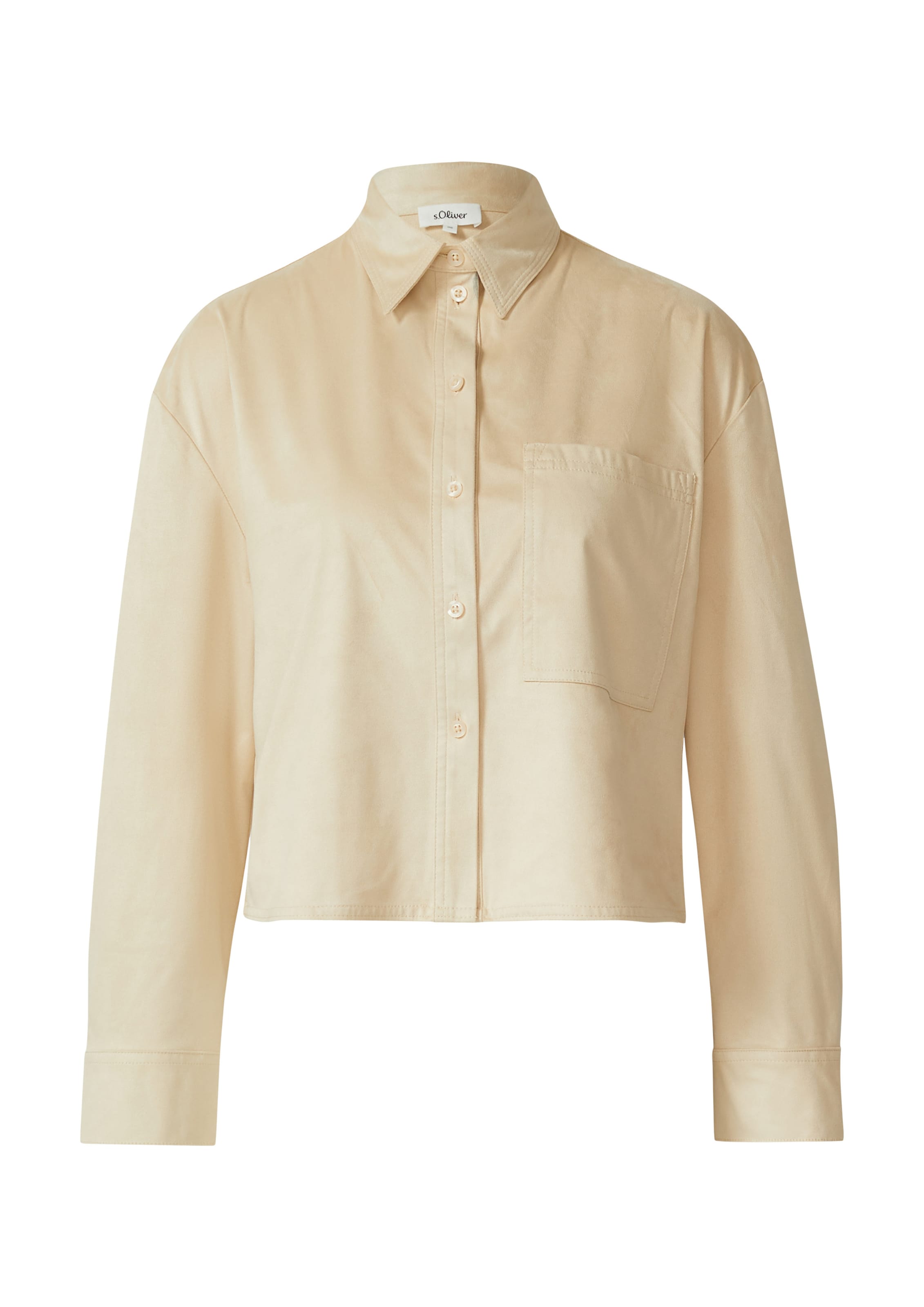s.Oliver Blouse in Bruin: voorkant