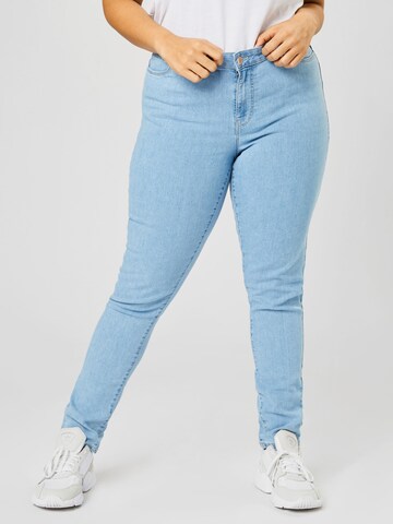 Vero Moda Curve Skinny Jeans 'Judy' in Blauw: voorkant