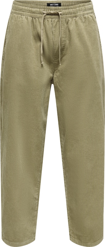 Only & Sons Loosefit Hose 'Laus' in Oliv
