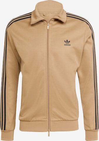 Veste de survêtement 'Adicolor Classics Beckenbauer' ADIDAS ORIGINALS en marron : devant