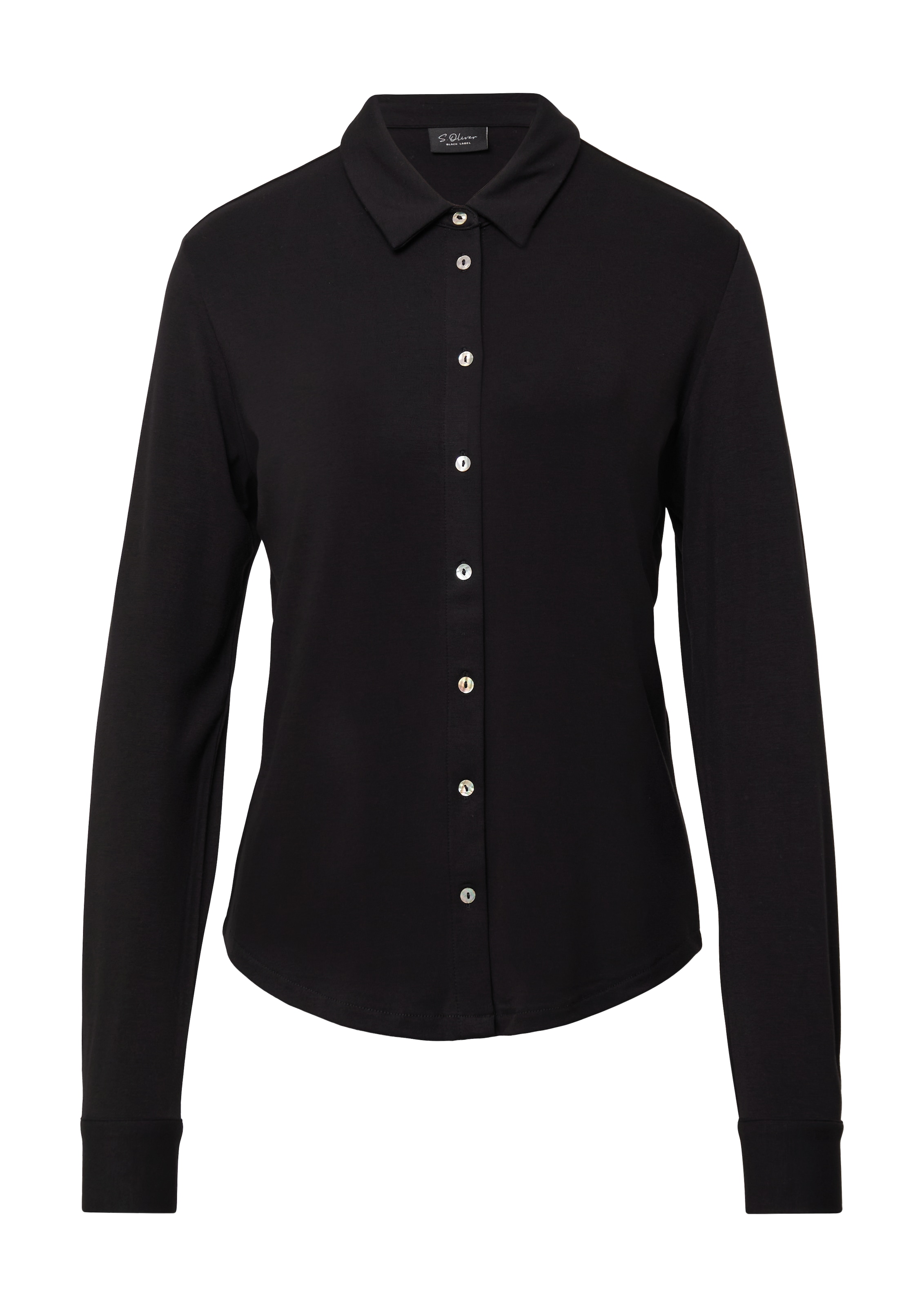 s.Oliver BLACK LABEL Blouse in Zwart: voorkant