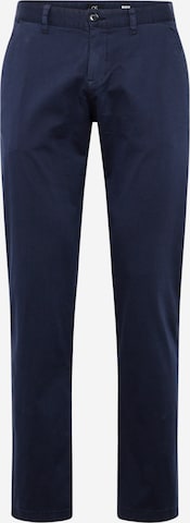 QS Slimfit Chino nadrág - kék: elől