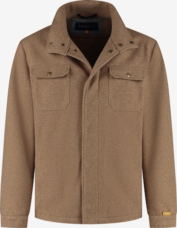 MGO Jacke 'Cedric' in Braun: Vorderseite