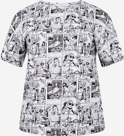 Tricou Studio Untold pe negru / alb, Vizualizare produs