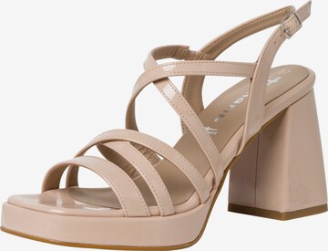 Sandales TAMARIS en beige : devant