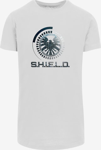 F4NT4STIC Shirt 'Marvel Avengers Shield Circuits' in White: front