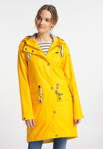 Manteau fonctionnel Schmuddelwedda en jaune : devant