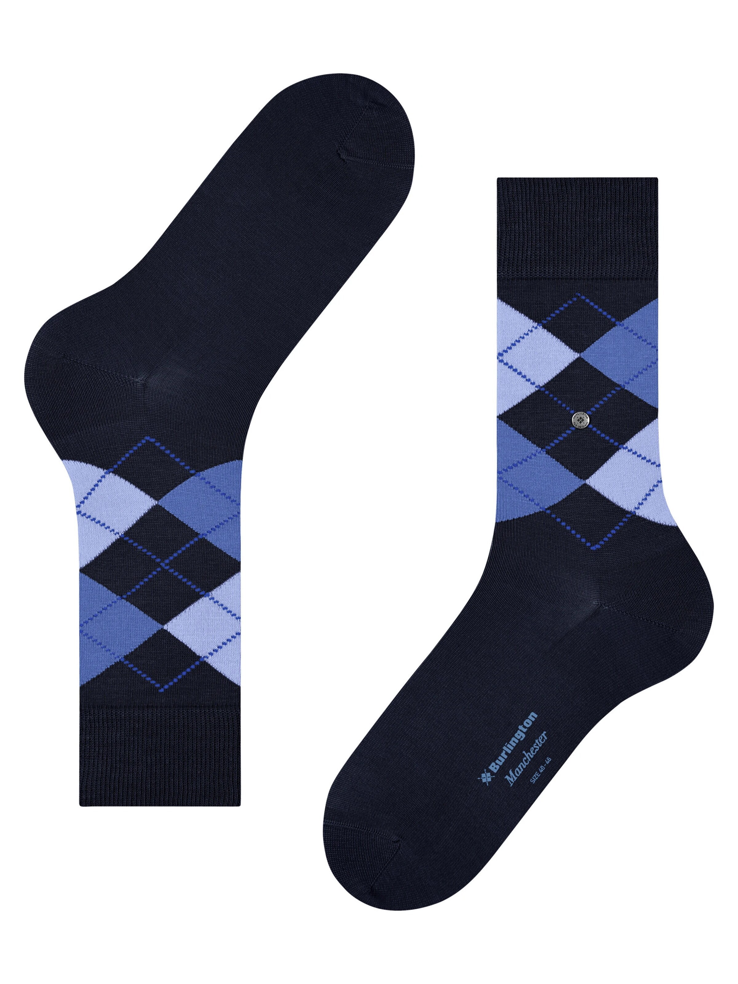 BURLINGTON Socks 'Manchester' in Blue