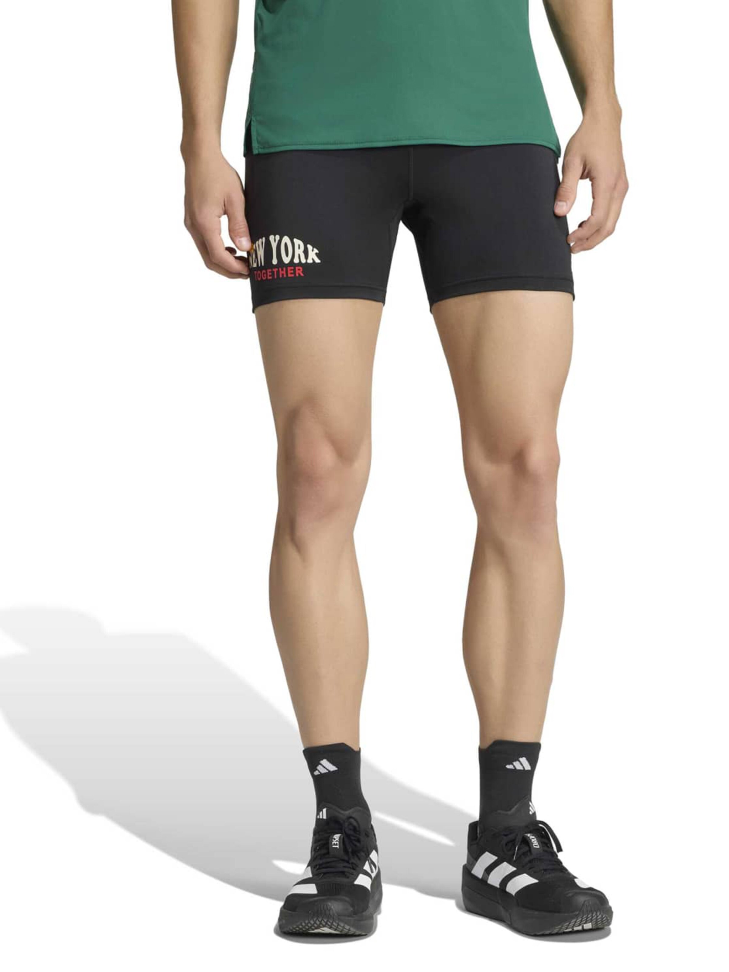 ADIDAS PERFORMANCE Skinny Športne hlače 'ADIZERO' | črna barva: sprednja stran