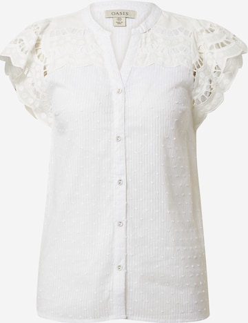 Camicia da donna di Oasis in bianco: frontale