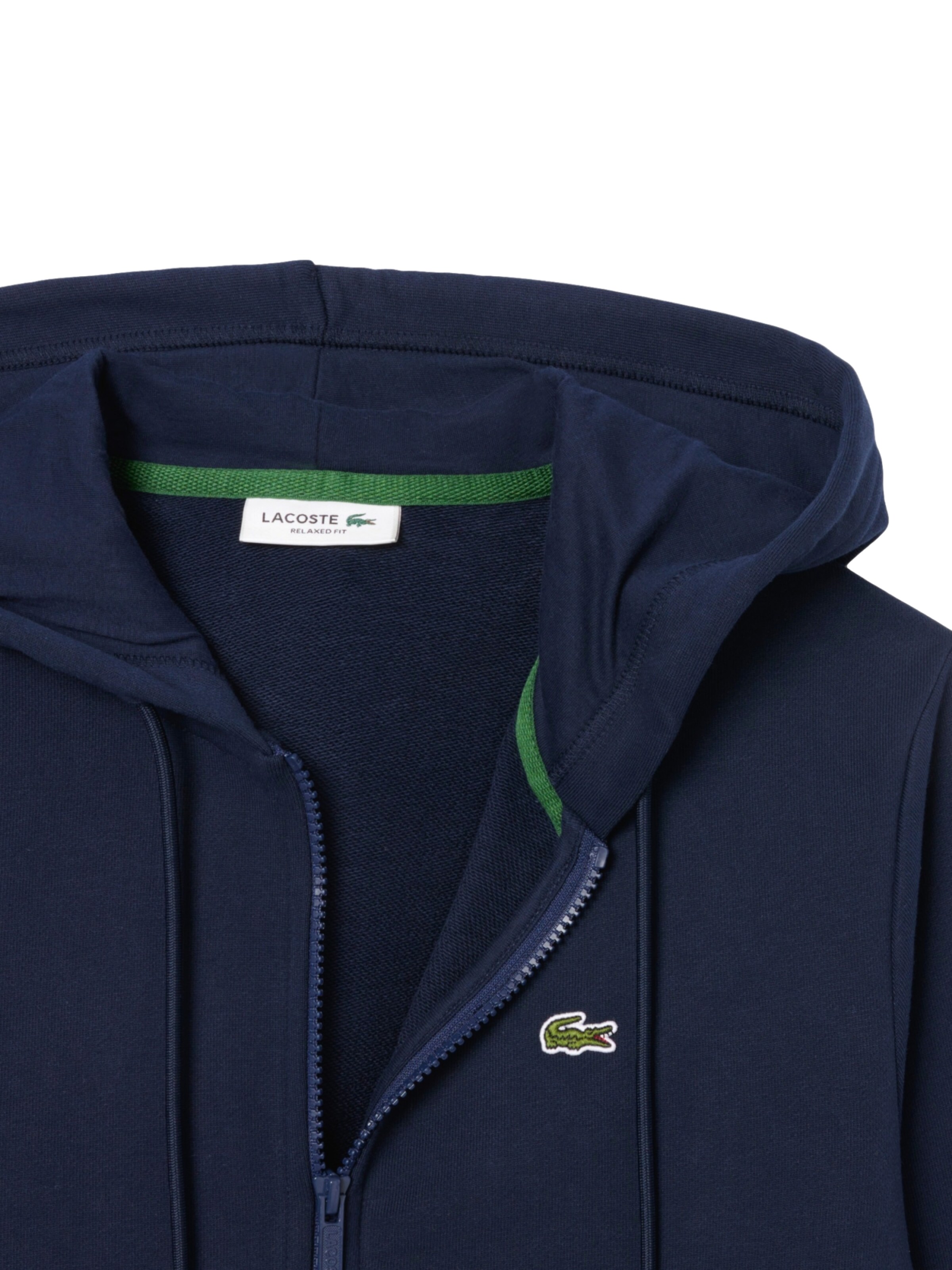 LACOSTE Zip-Up Hoodie in Blue