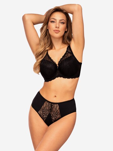 Unikat T-shirt Bra 'Angelika' in Black