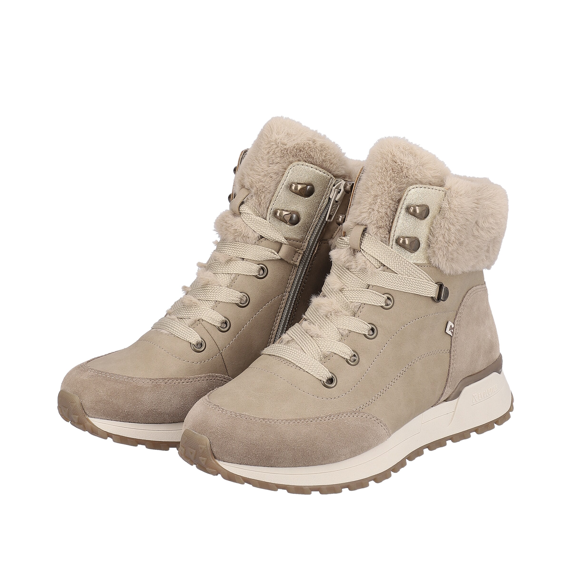 Bottines à lacets Rieker Sport en beige