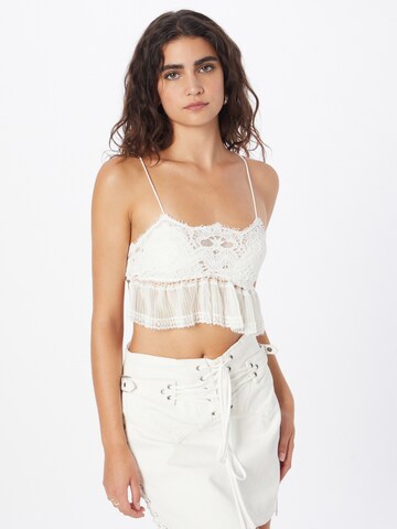 Free People - Top en blanco: frente