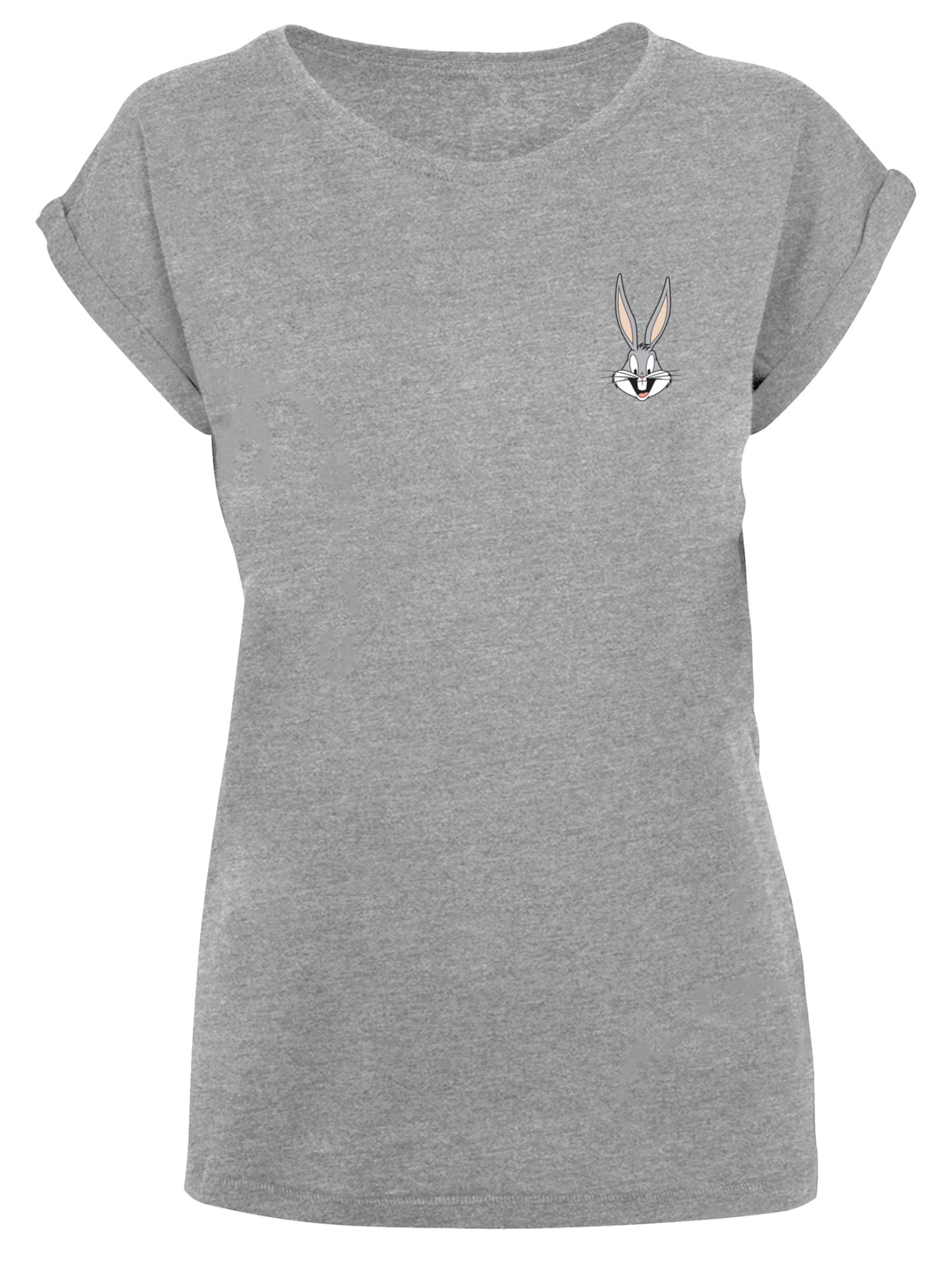 T-shirt 'Looney Tunes Bugs Bunny Breast' F4NT4STIC en gris : devant