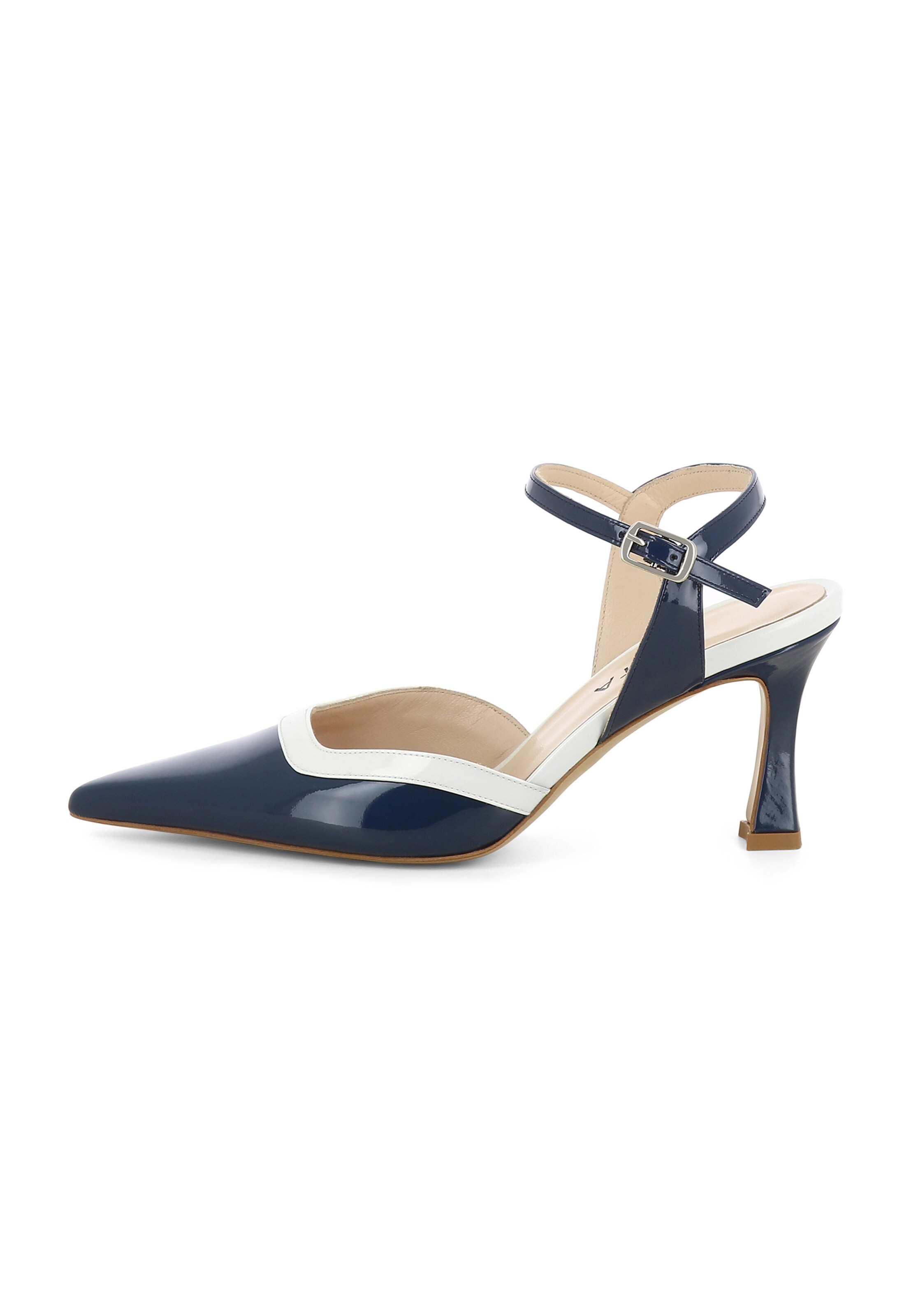 EVITA Pumps  'PENELOPE' in Blau: Vorderseite