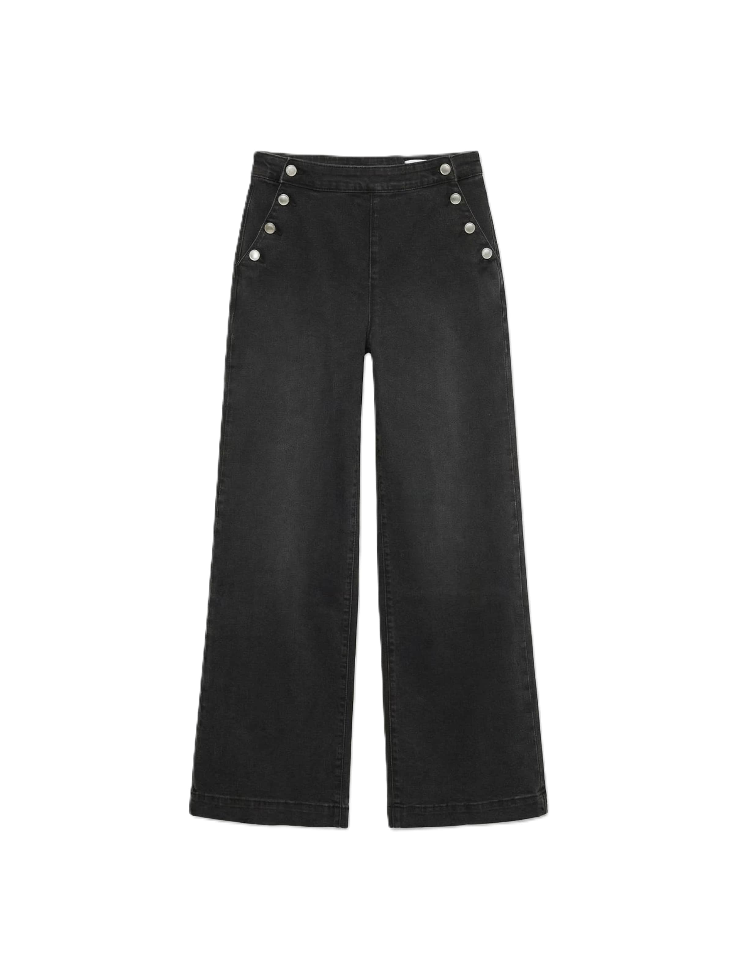 VERO MODA - Pierna ancha Vaquero 'VMOLIVIA' en negro: frente