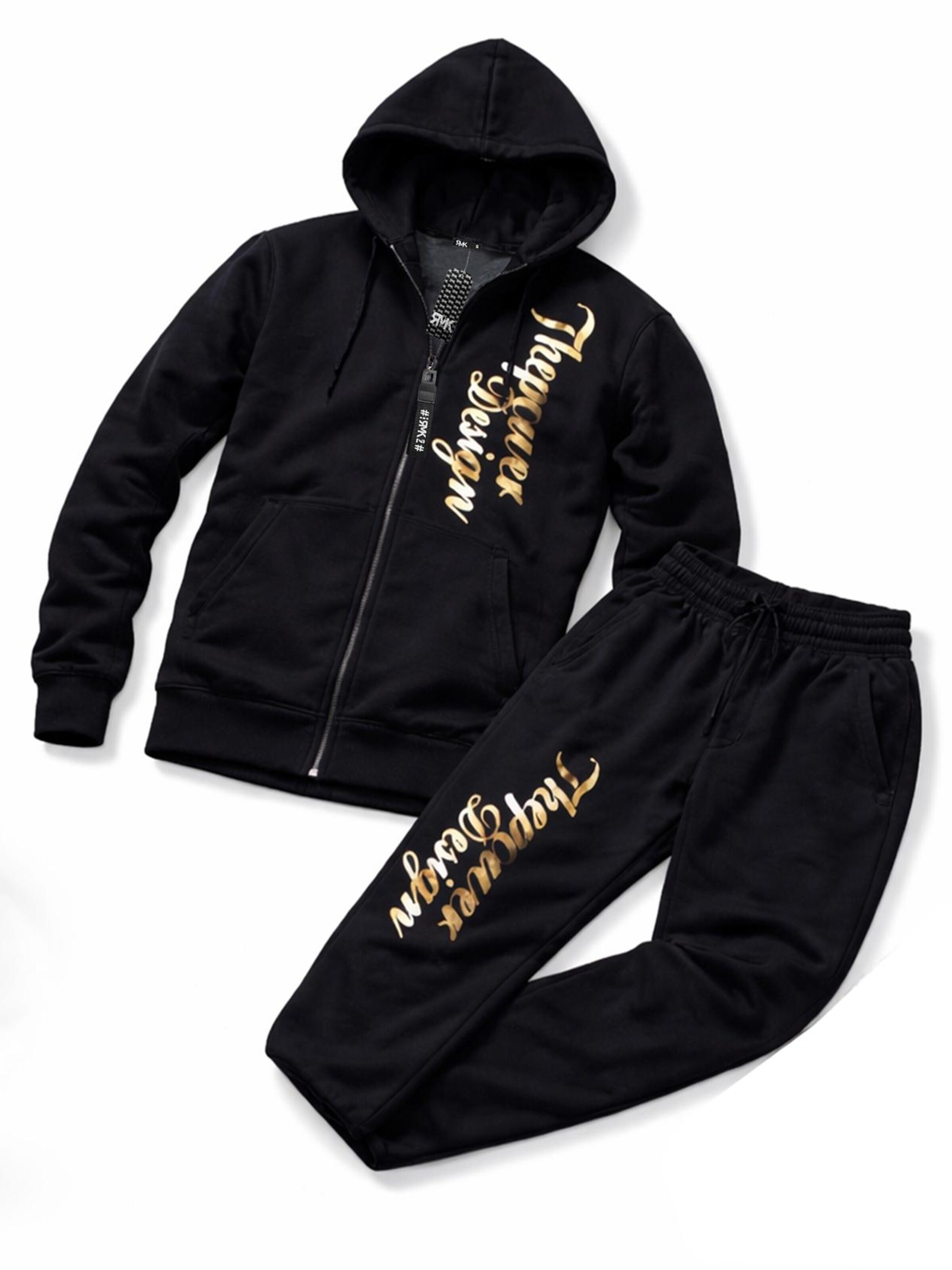 RMK Sweatsuit 'The Power Design' in Gold: front