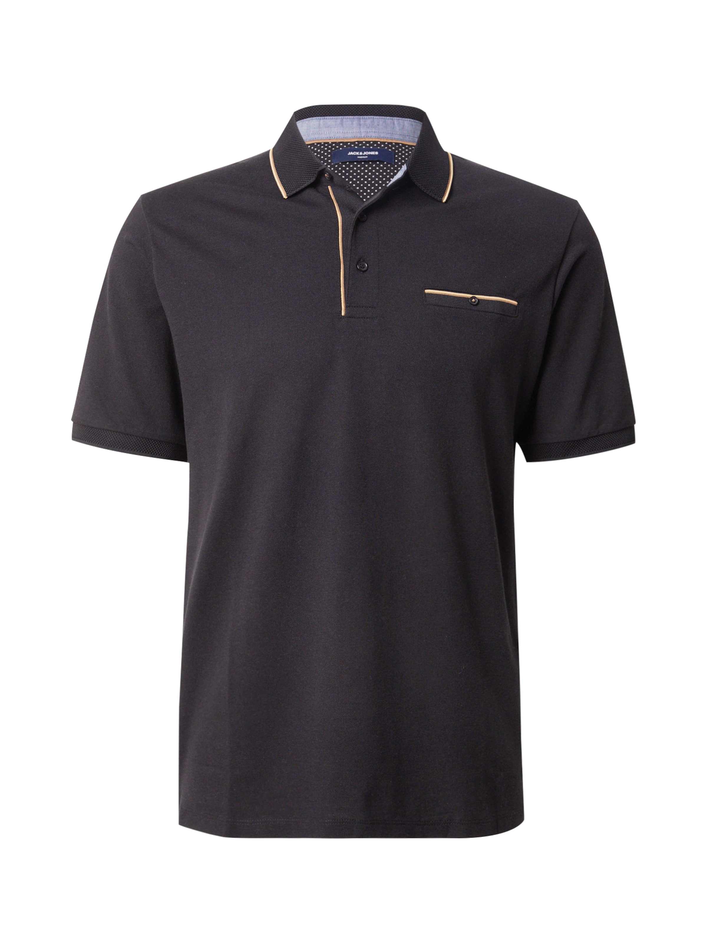 Maglietta 'JPRBLUHUBO' di Jack & Jones Premium in nero: frontale