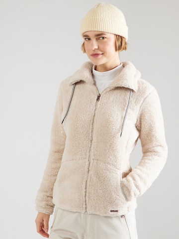 Giacca di pile 'RIRI' di PROTEST in bianco: frontale