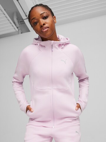 PUMA Sportsweatshirt 'Evostripe' in Lila: Vorderseite