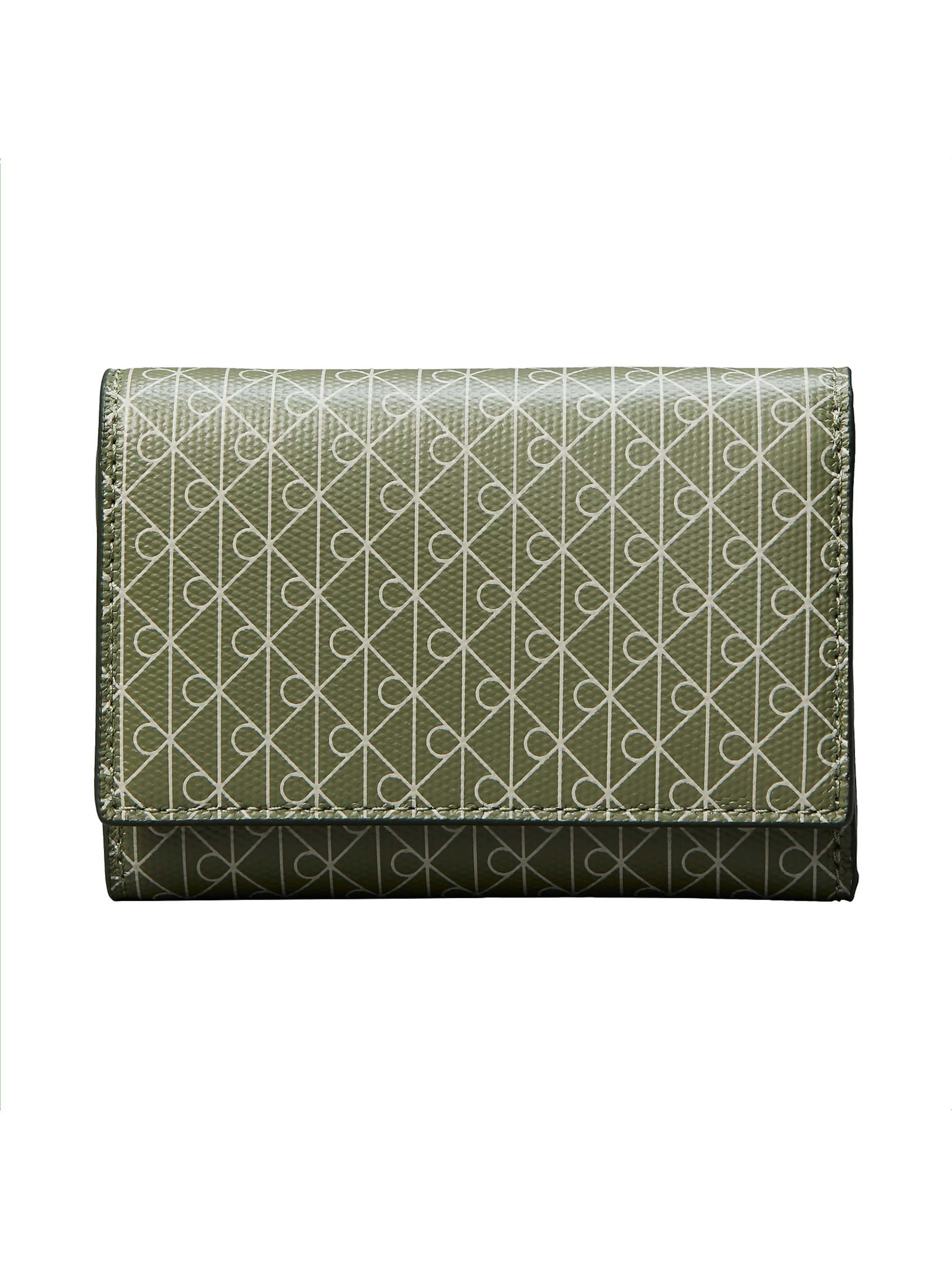 Calvin Klein Portemonnee in Groen: voorkant