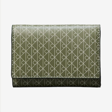 Calvin Klein Portemonnee in Groen: voorkant